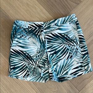 White House Black Market Palm Print Women's Shorts